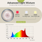 outdoor led grow light, waterproof string plant growing shown in use