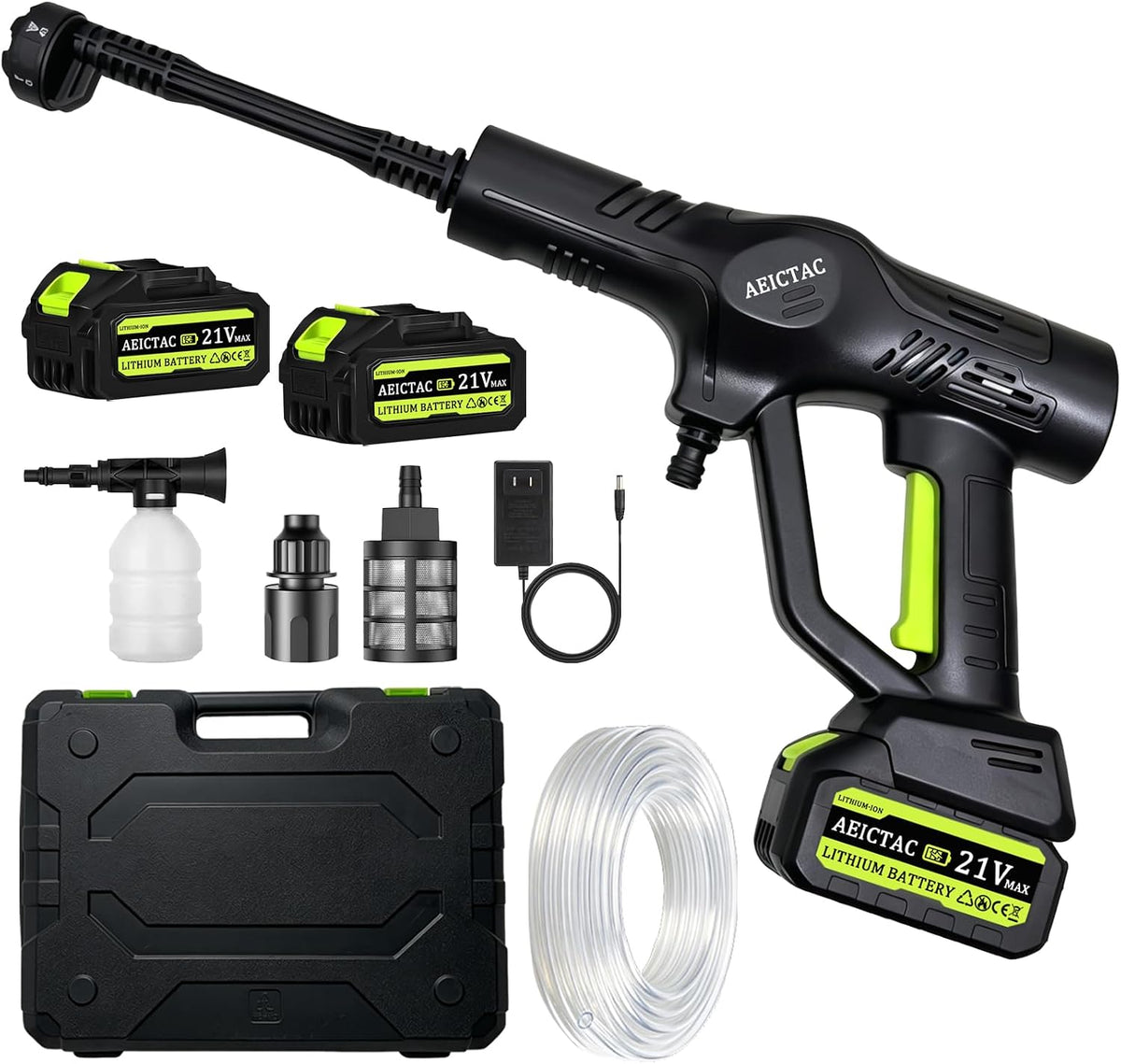 cordless pressure washer 1200psi, handheld battery powered cleaning, main product view