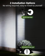 EZVALO Solar Spot Lights Outdoor IP67 Waterproof, Adjustable Solar Landscape Lights, 3 Lighting Modes Solar Spotlights for Outside Yard Garden Plant Trees Pathway Flag (Cool White-6Pack)