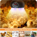 tfnn chicken coop heater lamps,200w-500w,overheat protection,e36/e27 bulb light, package contents