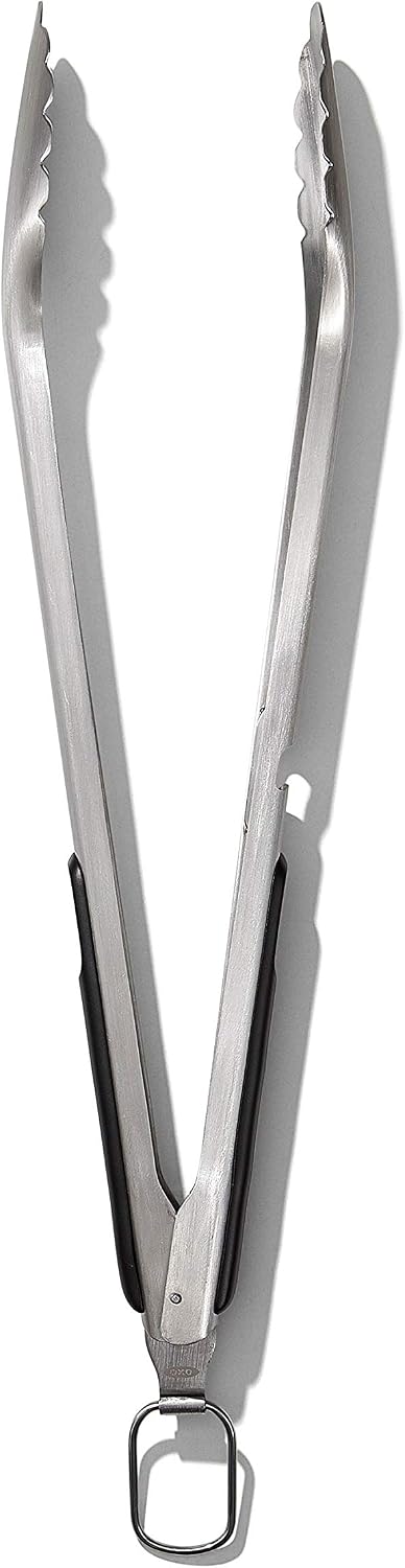 OXO Good Grips Grilling Tools, Tongs and Basting Brush, Black