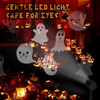 LED Halloween Decoration, Ghost Rotating Projector Yard Stake Lights, Indoor Outdoor Landscape Night Light for Home Thealter, Ceiling, Room, Patio, Garden, Halloween, Bedroom Decor