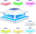 aponuo 8 pack solar post cap lights color, main product view