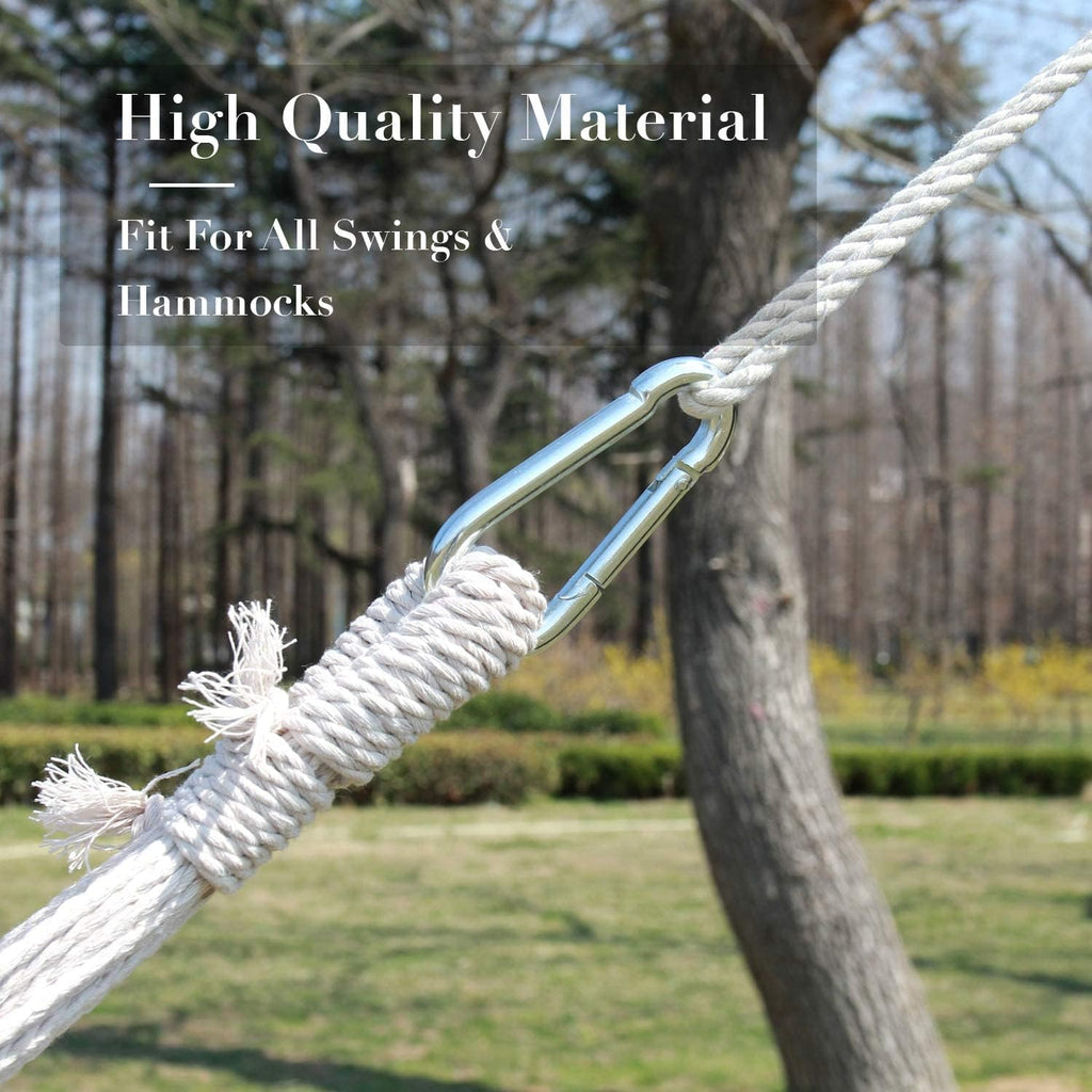 INNO STAGE 13FT Hammock Hanging Straps, Carabiner Hooks, Indoor Outdoor Use | Easy quick installation, fits hammock, tree swing, tire swing, great for camping, backyard, playground daily use