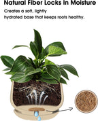 LE TAUCI Coconut Coir Drainage Mesh Pads for Flower Pots, Pre-Cut 2 Inch Pot Hole Covers to Prevent Soil Loss, Natural Coir Fiber Liners for Indoor & Outdoor Planters, 10 Pack