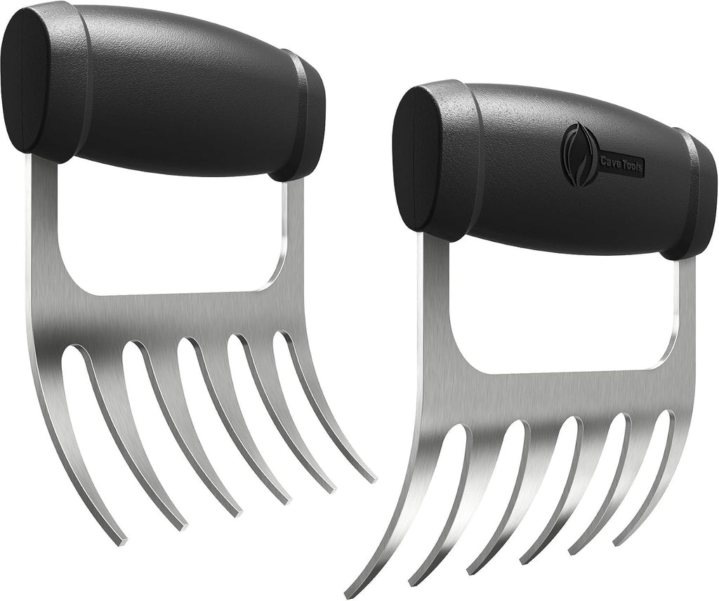 Metal Meat Claws for Shredding Pulled Pork, Chicken, Turkey, and Beef- Handling & Carving Food - Barbecue Grill Accessories for Smoker, or Slow Cooker - Knuckle Grip