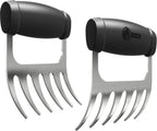 Metal Meat Claws for Shredding Pulled Pork, Chicken, Turkey, and Beef- Handling & Carving Food - Barbecue Grill Accessories for Smoker, or Slow Cooker - Knuckle Grip