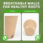 70Pcs Biodegradable 4” Peat Pots with 70Pcs Plant Labels, Biodegradable Seed Starter Pots with Drainage Holes, Nursery Pots for Seedlings, Herbs, Vegetables, Flowers, Gardening Kit