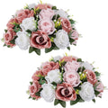 nuptio large artificial flower centerpieces: dusty rose &, main product view