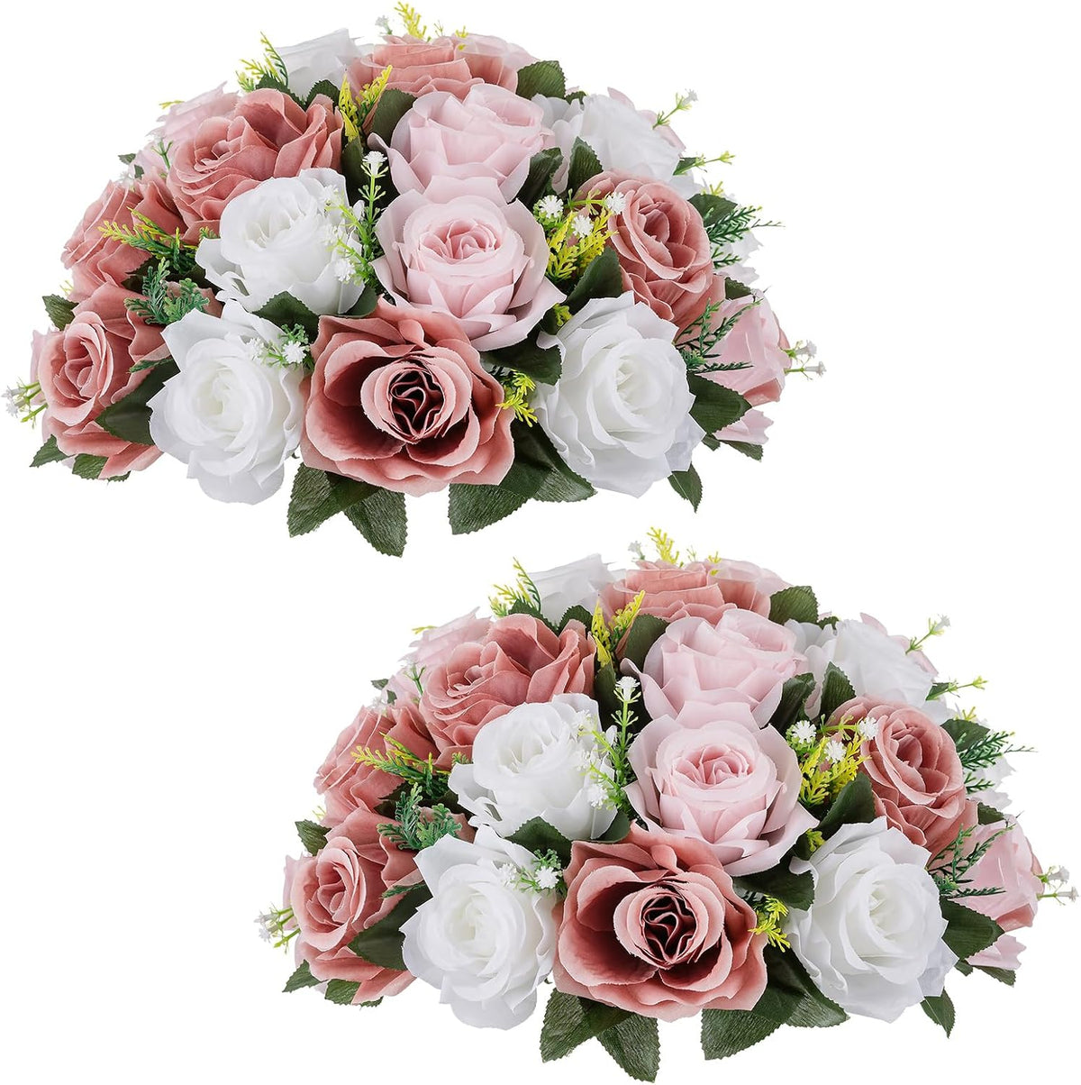 nuptio large artificial flower centerpieces: dusty rose &, main product view