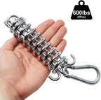 2Pcs Premium Porch Swing Spring with Weight Capacity of 300 Lb,Heavy-Duty,Stainless Steel Spring for Hammock Chair,Punching Bag and More