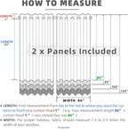 Waterproof Outdoor Curtain W84 x L120 - Grommet Top Sunlight Blocking Window Treatment Drapes Blackout Curtains for Home Bedroom Living Room Patio Pergola Cabana Gazebo (Dark Gray, 2 Panels)