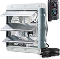 iliving 12" wall mounted shutter exhaust fan, automatic, main product view
