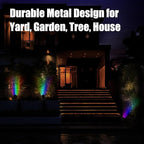 Color LED Spotlight Outdoor 120V 25W, Durable Landscape Spot Light for Yard, Garden, Tree, House, Halloween, Christmas - Ideal Spot Lights, Spotlight Outdoor Decoration