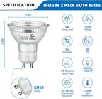 sunvie 2 pack up lights indoor floor can, side view