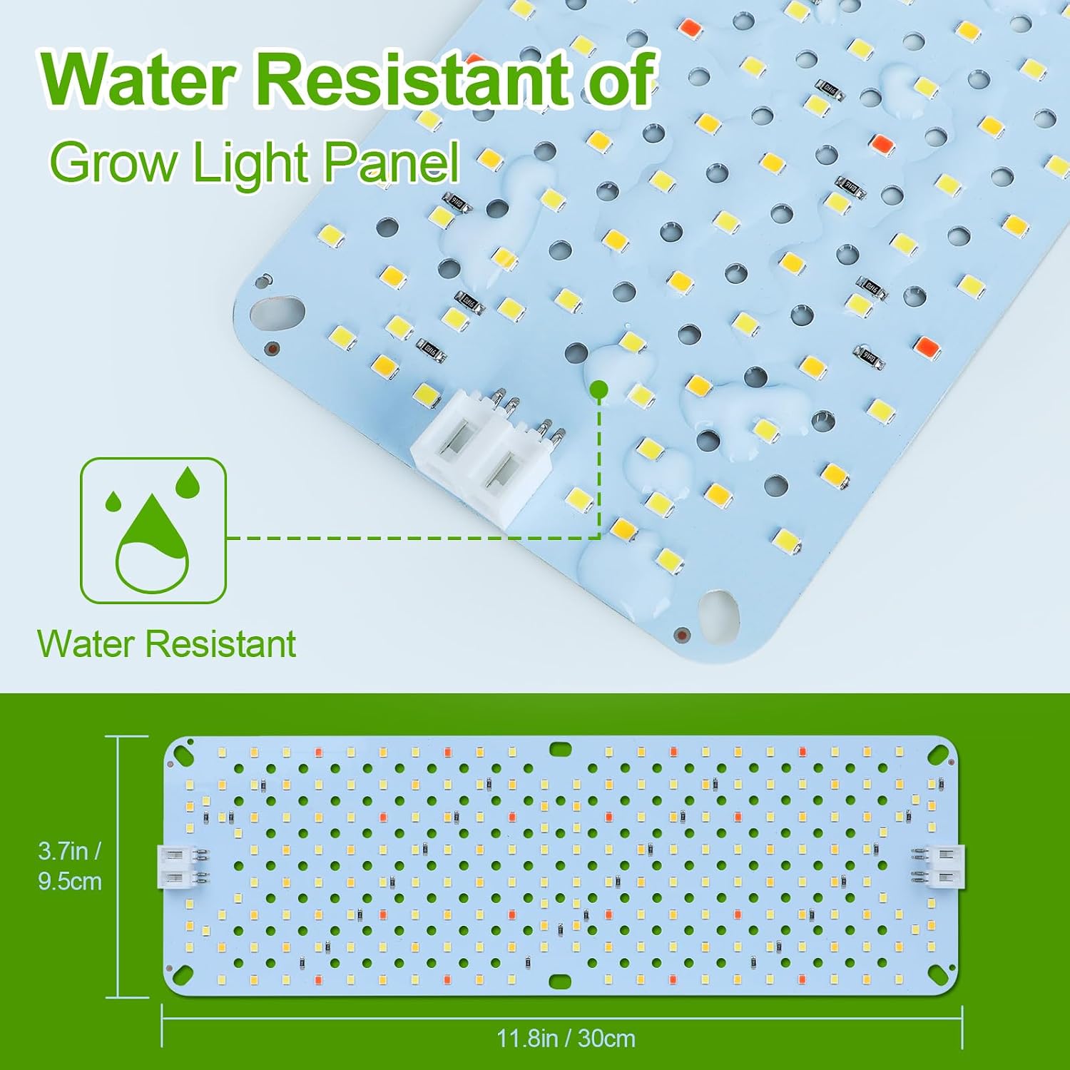 3Panel Grow Lights for Indoor Plants, Seed Starting, Veg, Pot Plants, Bonsai with Timer 4/8/12/16/20H, Ultra-Thin Under Cabinet & Shelf Full Spectrum LED Plant Growing Lamps, Multi-Panels Free Connect