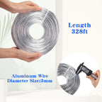 tecunite 1 roll aluminum wire for jewelry making shown in use