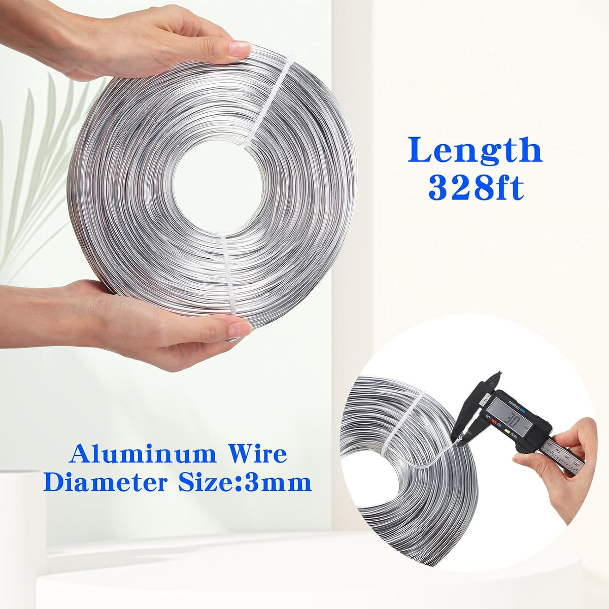 tecunite 1 roll aluminum wire for jewelry making shown in use
