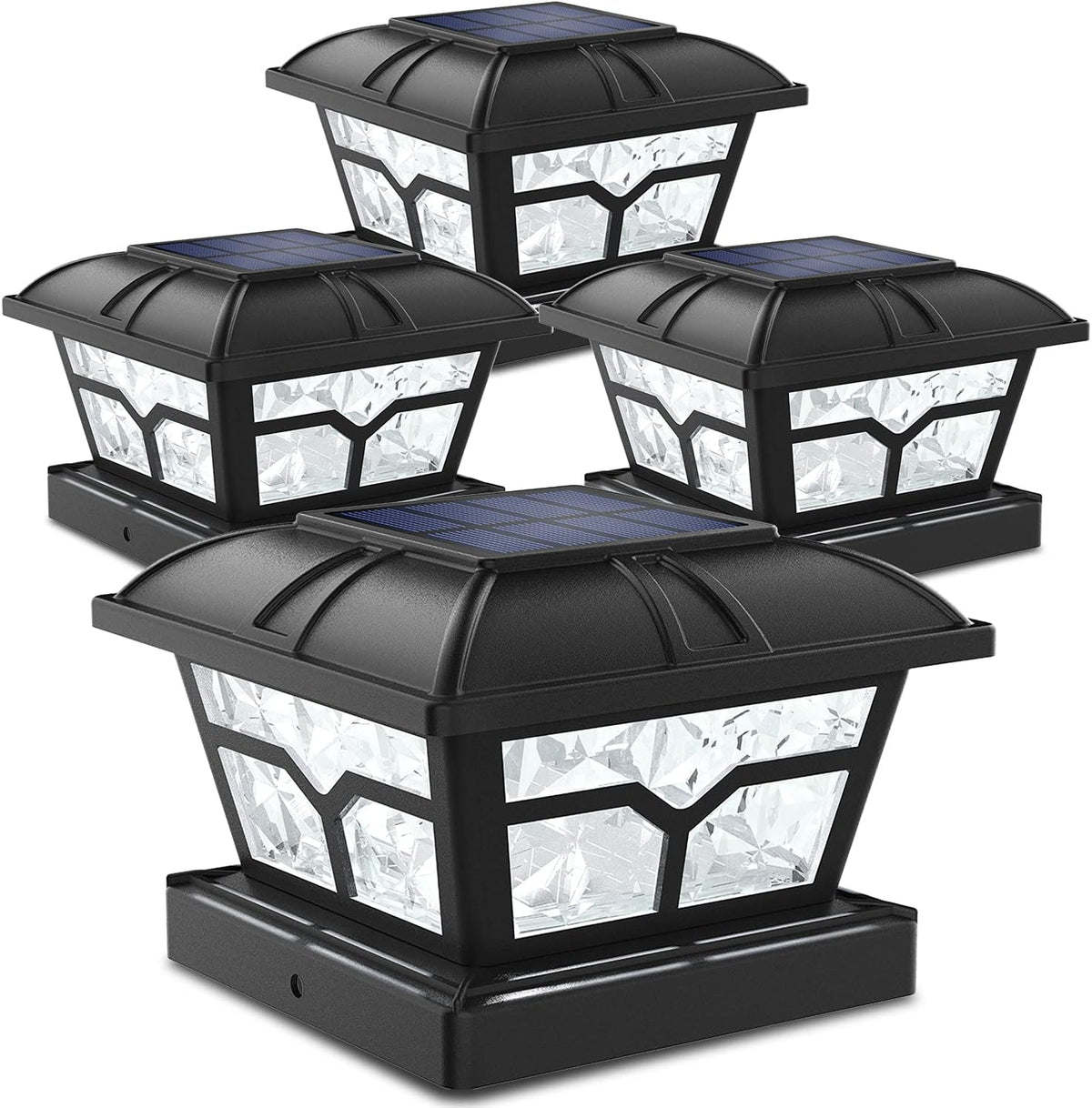 siedinlar solar post cap lights outdoor 2 modes, main product view