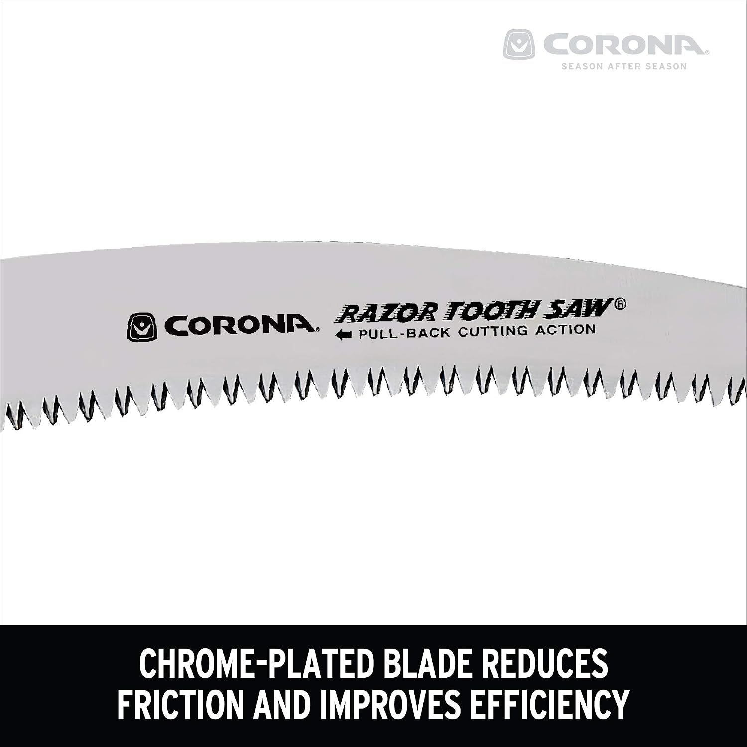 Corona Tools 14-Inch RazorTOOTH Pruning Saw | Tree Saw Designed for Single-Hand Use | Curved Blade Hand Saw | Cuts Branches Up to 8" in Diameter | RS 7395, Red/Black