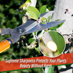SUIZAN Hedge Shears 21.3" - Japanese Garden Clippers for Precise Trimming | Professional Shear for Pruning Hedges Bushes Shrubs Topiary Boxwood Branches Landscaping Sharp Steel Blades Gardening Tools