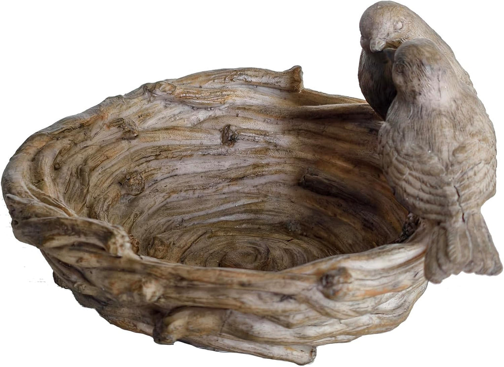 Outdoor Bird Feeder Wild Bird Bath Bowl, 7.8×7.8×5.1 Inches