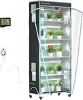 indoor greenhouse with grow lights & cover, 29.8"x13.9"x71.8", main product view