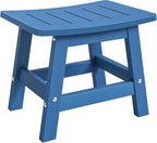 LUE BONA Outdoor Adirondack Ottomans, Footrest Footstool, Outdoor Foot Rest for Patio, HDPS All Weather Waterproof Footrest Footstool for Adirondack Chair, Navy Blue