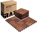 jurax interlocking wood deck tiles, 10pcs patio flooring, main product view