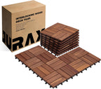 jurax interlocking wood deck tiles, 10pcs patio flooring, main product view