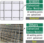 Hardware Cloth 1/2 inch Chicken Wire Fencing 48 x 100 Ft 19-Gauge | Hot-dip Galvanized After Welding, Gopher Wire, Wire Mesh Roll, Wire Cloth, and Long-Lasting Wire Fencing Use