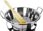 Cazo 16" Set Stainless Steel with High Pressure Burner Heavy Duty Stand and Wooden Pala Para Carnitas