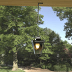 8 Inch 2 Pack Black Heavy Duty Outdoor Plant Hangers, Iron Hanging Plant Brackets for Hanging Plants Outside, Metal Plant Hooks Plant Wall Hooks for Hanging Lantern, Bird Feeder