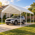 aoxun 10x20 ft carport, heavy duty car canopy, main product view