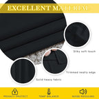 NICETOWN Black Out Curtain for Sliding Glass Door, Grommet Thermal Insulated Sound Reducing Window Treatment Weighted Wide Draperies for Bedroom/Living Room (W80 x L90, 1 Panel)