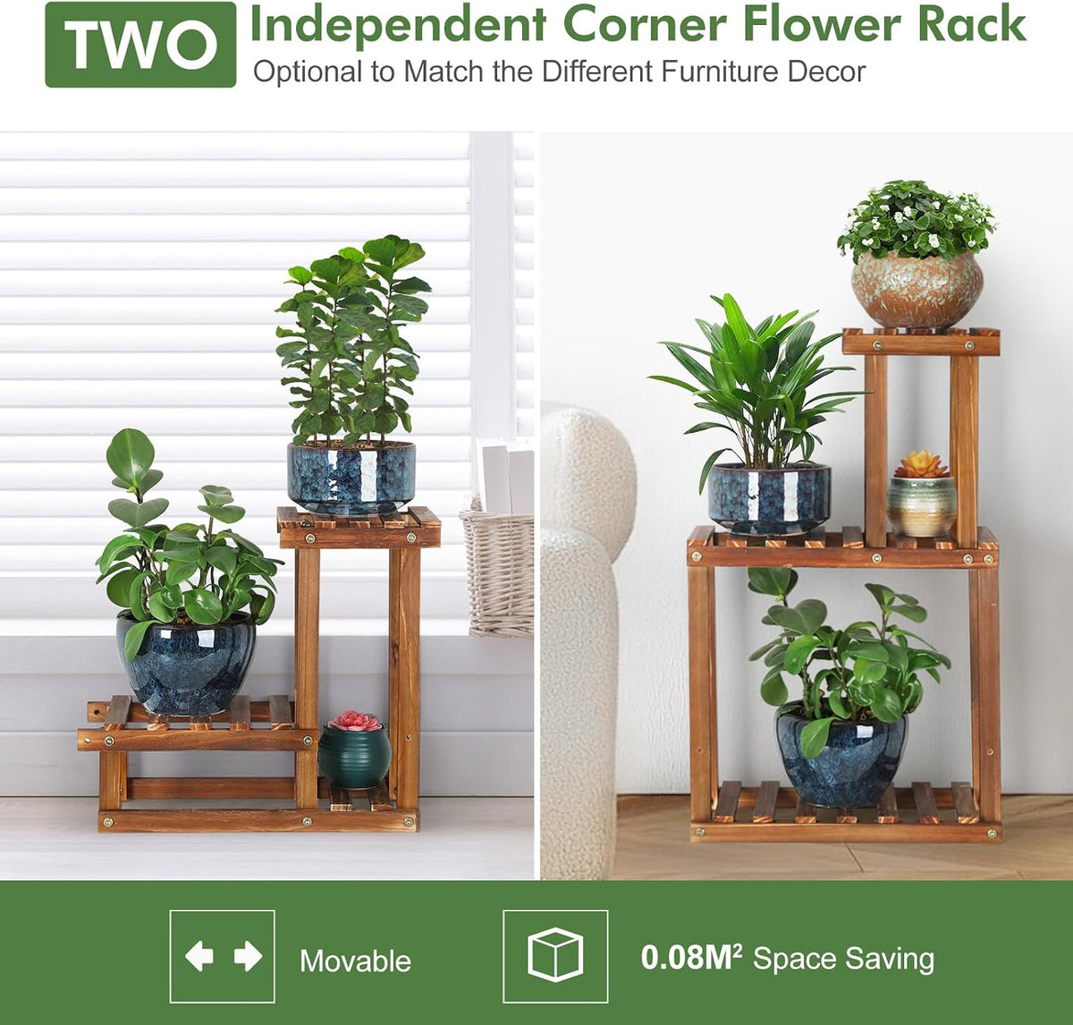 plant stand for multiple plants indoor outdoor flower, package contents