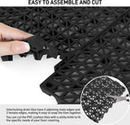 maxwave 18 pack 12" x 12" modular interlocking, side view