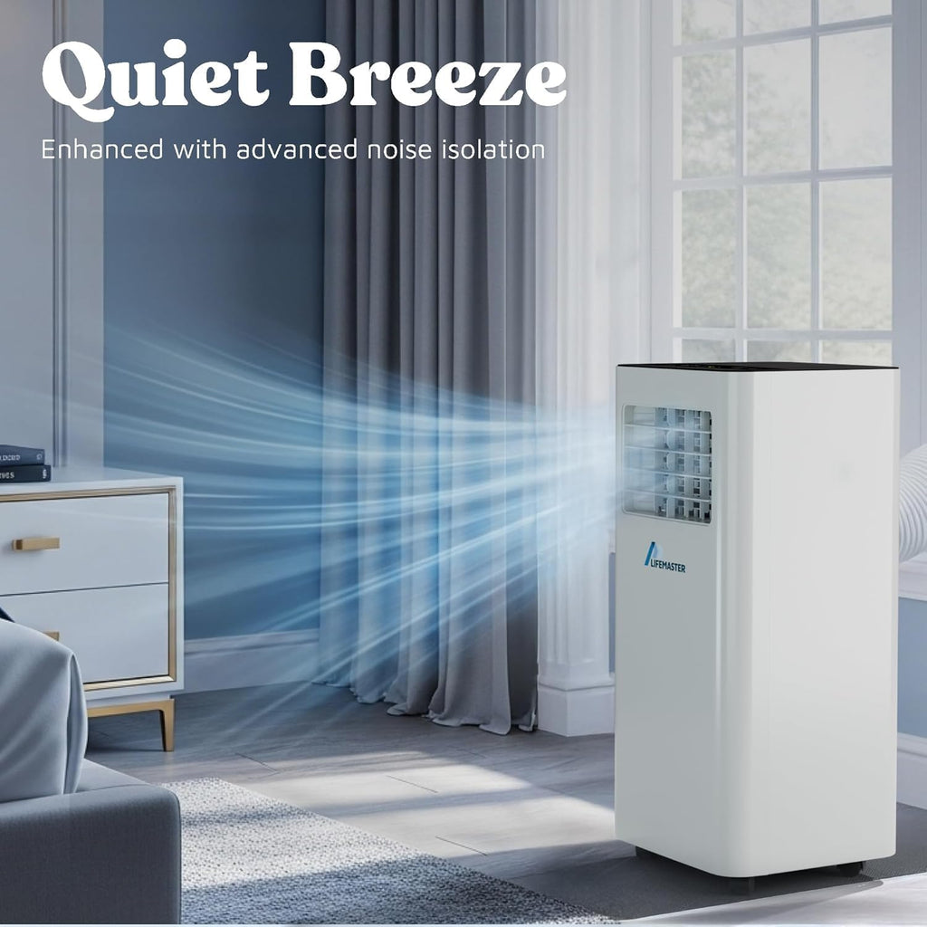 lifemaster 10,000 btu portable air conditioners, room air shown in use