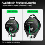 VIVOSUN Twist Ties, 328 ft (100m) PE-Coated Green Plant Ties with Cutter, Reusable & Flexible Tomate Ties for Plant Support, Indoor Outdoor Gardening, Cable Management, Home Office Organization