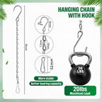 EBOOT 2 Pcs Hanging Chain for Bird Feeders, Planters, Lanterns and Ornaments (Silver,35 Inch)