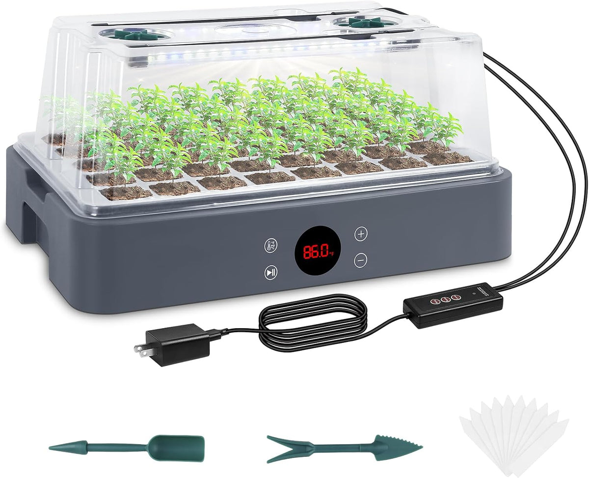sondiko seed starter tray with grow light, heated, main product view