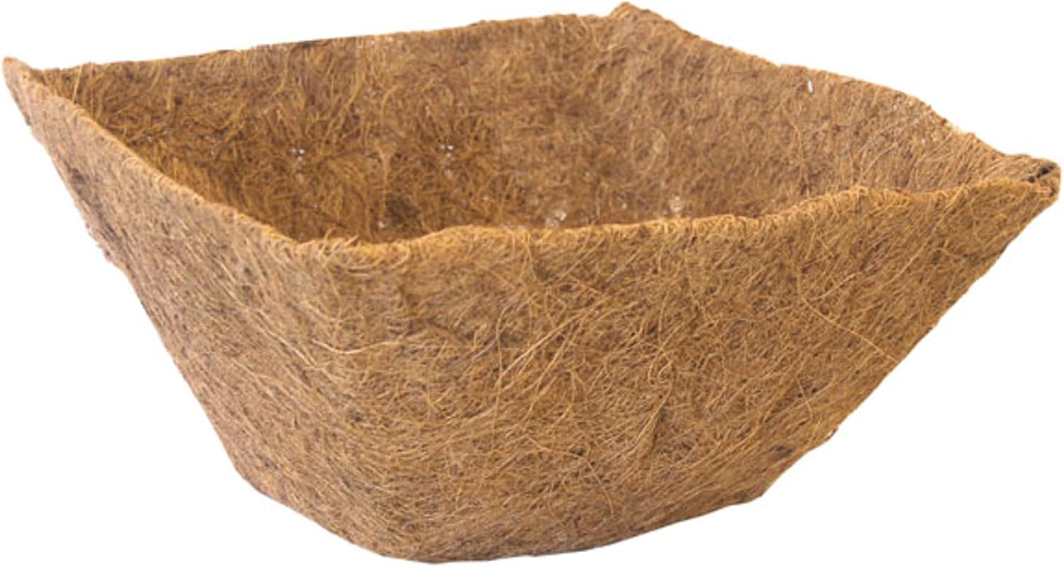 BestNest Bulk Buy of 12 Panacea 84168 Fitted Square Coco Liners, 14" L Each