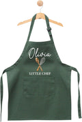 Personalized Kids Apron, Custom Little Chef with Name, Youth Apron with Name, Cooking and Baking Gift for Children, Custom Name Children Cooking Class Bib, Toddler Chef Outfit with Custom Name