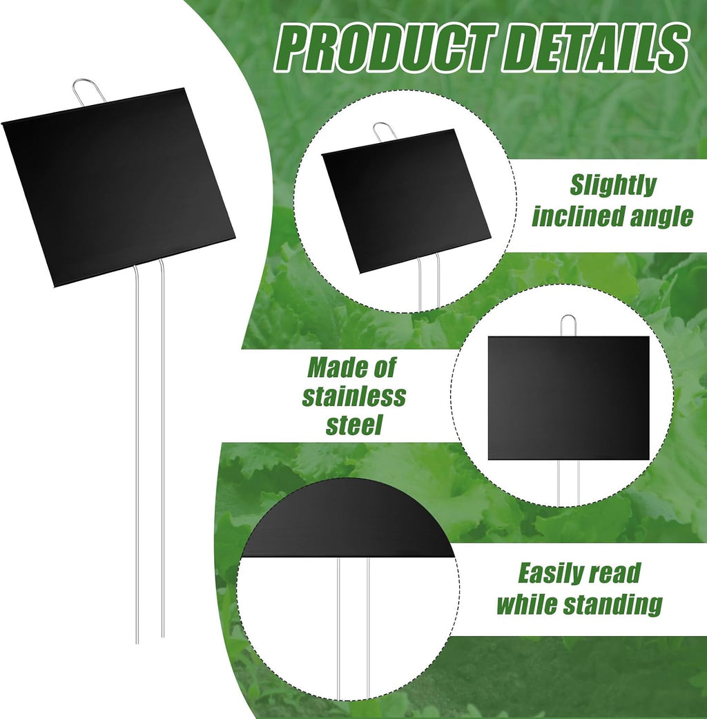 landhoow 12 pcs large plant marker, 8'' x, close-up detail