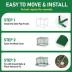 specilite 49x49x39in garden plant netting mesh cover for on a desk or shelf