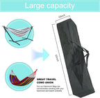 Oversized Hammock Storage Bag Heavy Duty Hammock Cover - 62''L x 10''W - Portable Steel Hammock Stand Carrying Bag with Strap Carry Holder - Durable and Waterproof, Black