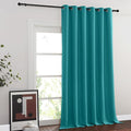 NICETOWN Blackout Curtains & Drapes - Privacy Thermal Efficiency Backdrop Curtains for Bedroom Room Divider Living Room Patio Sliding Glass Door, Wide 80 x Long 144 inch, Peacock Teal, 1 Panel