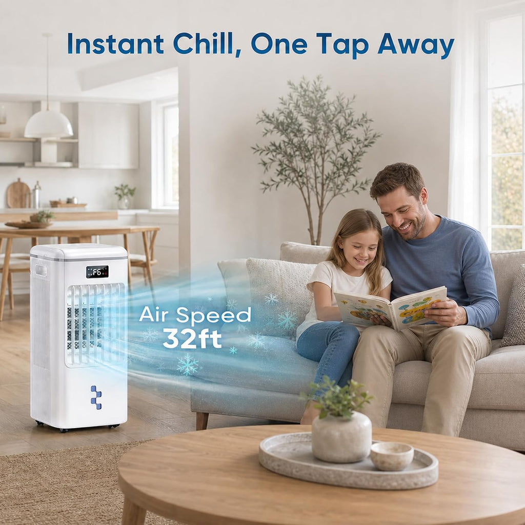 swamp cooler, 3-in-1 portable air conditioners，evaporative air cooler, package contents