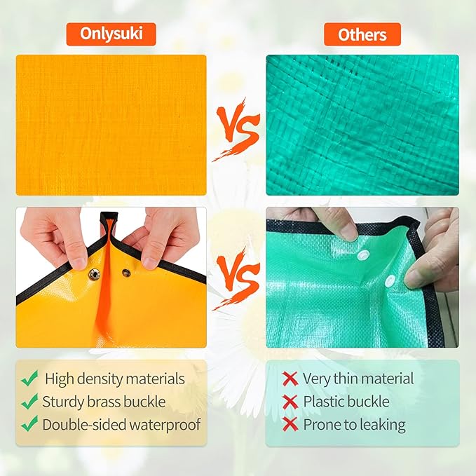 Extra Large Repotting Mat for Indoor Plants Transplanting and Potting Mix Mess Control, 39.5" X 39.5" Portable Gardening Tray Plant Planting Potting Mat Garden Gifts for Women Grandma Birthday Gift