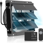 8'' upgraded shutter exhaust fan with thermostat &, main product view
